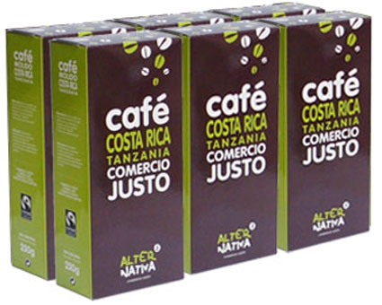 CAFE COSTA RICA Y TANZANIA DE COMERCIO JUSTO